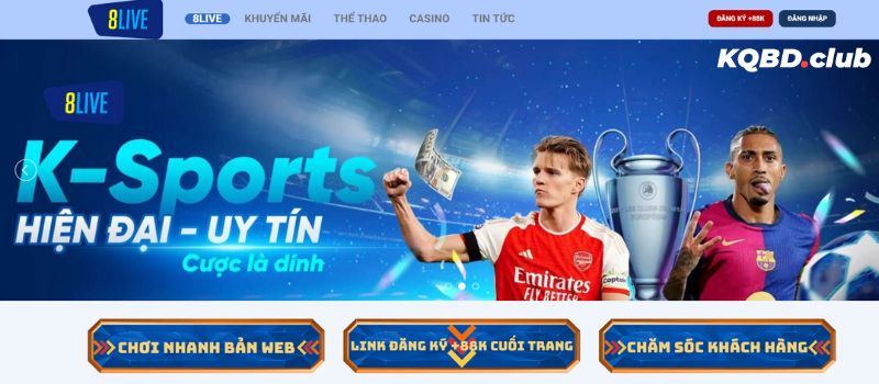 8LIVE là thương hiệu cá cược trực tuyến quốc tế uy tín