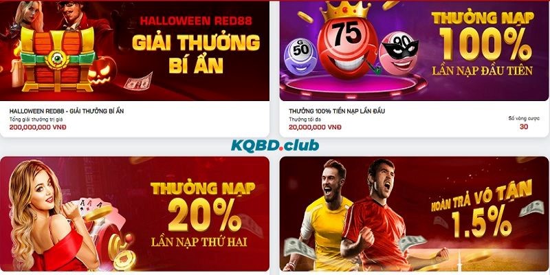 Luôn ngập tràn ưu đãi hấp dẫn tại RED88