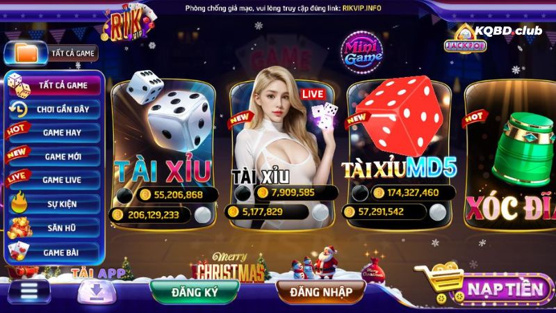 RIKVIP cung cấp đa dạng trò chơi cá cược chất lượng hàng đầu