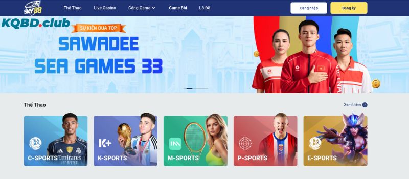 SKY88 là đơn vị cá cược nổi tiếng đình đám trên thị trường Việt Nam