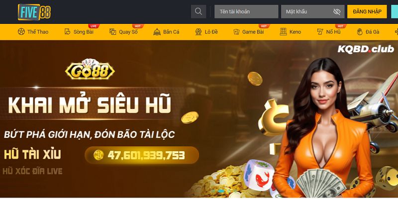 FIVE88 - Cổng game cá cược trực tuyến đang được yêu thích hiện nay